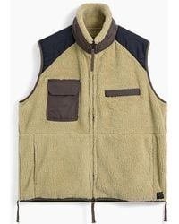 Taion - Military Pile Fleece High Neck Vest - Lyst