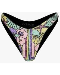 Oceanus - Talia Hand Embroidered Multi Colour Bikini Bottom - Lyst