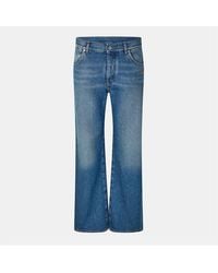 Off-White c/o Virgil Abloh - Wide Leg Relaxed Fit Jeans - Lyst