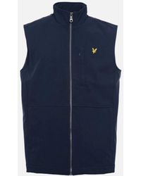 Lyle & Scott - Lyle & Scott Branded Logo Softshell Gilet Jacket - Lyst