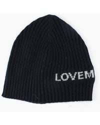 Love Moschino - Logo Print Ribbed Knitted Beanie - Lyst