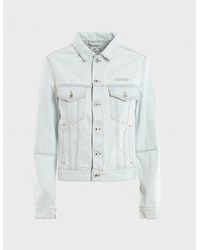 Off-White c/o Virgil Abloh - Open Back Denim Jacket Light - Lyst