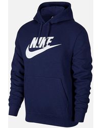 Nike - Hoodie Bv2973 Sportswear Club Fleece Graphic Pullover Sweats S M Xl - Lyst