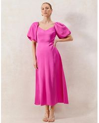 Ro&zo - Yasmin Puff Sleeve Dress - Lyst