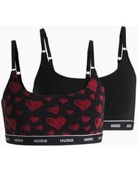 BOSS - 2-Pack Classic Logo Bralettes Hearts Gift Set - Lyst