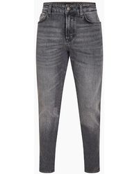BOSS - High Rise Slim Fit Five Pocket Jeans - Lyst