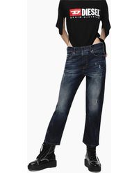 DIESEL - Aryel 089Al Jeans Denim Stretch Regular Straight Waist Fit Pants - Lyst