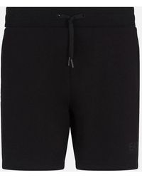 EA7 - Emporio Armani Visibility 7 Lines Jersey Shorts - Lyst