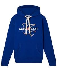 CASABLANCA - Drapeau De Collombes Printed Hoodie - Lyst