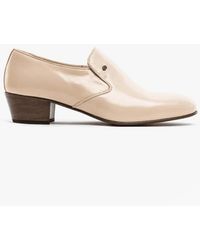 Club Cubano - Bilbao Soft Leather Plain Cuban Heel Shoes Ivory - Lyst