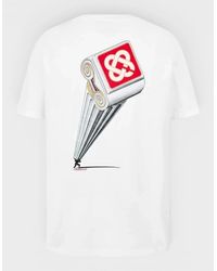 CASABLANCA - Leaning Column Printed T-Shirt - Lyst