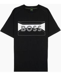 BOSS - Tee 2 Artwork Logo T Shirt 001 - Lyst