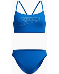 Speedo - Ladies Logo Endurance+ Thin Strap Two-Piece Swimsuit - Lyst