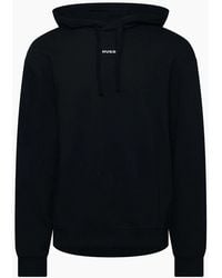 BOSS - Hooded Neck Long Sleeve Sweatshirt - Lyst