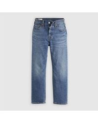 Levi's - 501 Crop Lightweight Straight Leg Jeans - Lyst