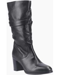 Hush Puppies - Cosima Lthr Ruched Boot Tall Boots - Lyst