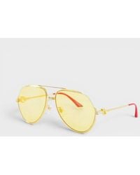 CASABLANCA - Stainless Steel Aviator Canary - Lyst