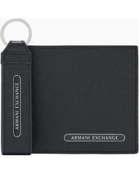 ARMANI EXCHANGE - Metal Logo Slim Book Wallet Set - Lyst
