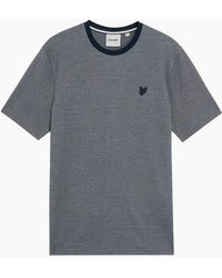 Lyle & Scott - Lyle & Scott Two Tone Pique T-Shirt Chambray - Lyst