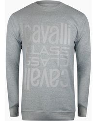 Roberto Cavalli - Cavalli Class Multi Logo Sweatshirt - Lyst