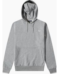 Fred Perry - Tipped Marl Hoodie - Lyst