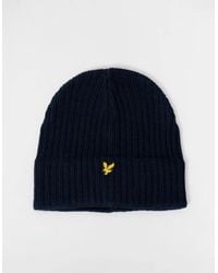 Lyle & Scott - Lyle & Scott Knitted Ribbed Beanie - Lyst