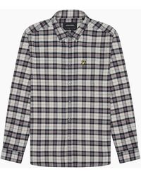 Lyle & Scott - Lyle & Scott Check Flannel Long Sleeve Shirt - Lyst