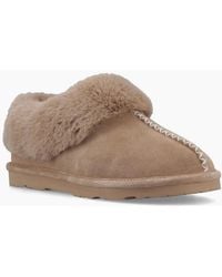BEARPAW - Bella Suede Birch Slippers - Lyst