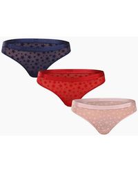 Tommy Hilfiger - 3-Pack Mesh Stars Thongs Gift Set - Lyst