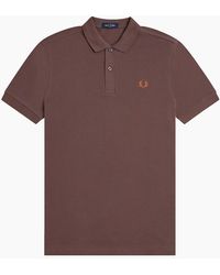 Fred Perry - Plain Slim Fit Polo Shirt - Lyst
