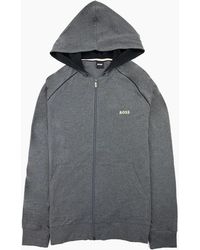 BOSS - Mix & Match Logo Zip Up Jacket Dark 010 - Lyst