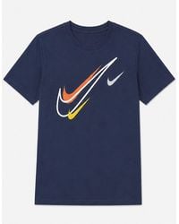 Nike - Sportswear Club Swoosh Classic Logo T Shirt - Lyst