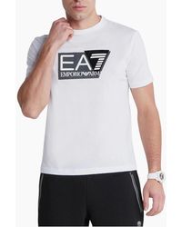 Armani - Ea7 3Dpt81 T Shirt Emporio Short Sleeve Casual Cotton Tee Top - Lyst
