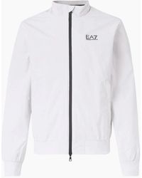 EA7 - Funnel Neck Zip Up Jacket - Lyst