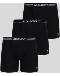 Lyle & Scott - 3 Pack Core Trunks With Eagle Waistband - Lyst