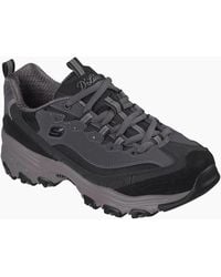 Skechers - D'Lites Modern Classic Leather /Charcoal Trainers - Lyst