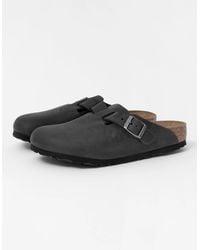 Birkenstock Boston - Oiled Nubuck Leather Clogs - Lyst