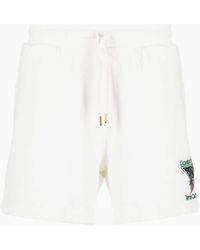 CASABLANCA - Tennis Club Cotton Shorts - Lyst