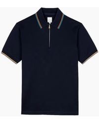 Paul Smith - Str Detail Polo Shirt 49 Dk - Lyst