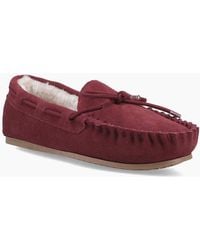 Hush Puppies - Allie Suede Bordeaux Slippers - Lyst