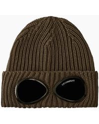 C.P. Company - Extrafine Merino Wool Goggle Beanie - Lyst