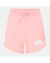 PUMA - High Waist Woven Tracksuit Shorts - Lyst