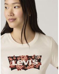 Levi's - Levi's The Perfect Wordmark Graphic Crew Neck Short Sleeve T-Shirt - Lyst
