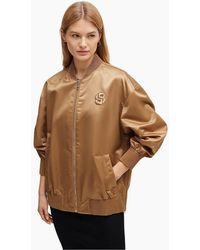 BOSS - Short Bomber Oversize Jacket - Lyst