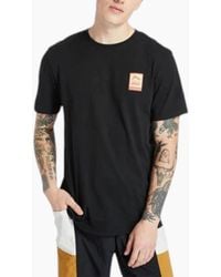 Timberland - A2Dv3 Back Print T Shirts Crew Neck Pullover Casual Cotton New - Lyst