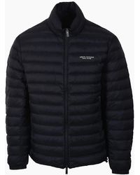 ARMANI EXCHANGE - Woven Down Jacket Deep - Lyst