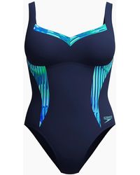 Speedo - Ladies Lunaelustre Printed Shaping One Piece Swimsuit - Lyst