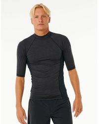 Rip Curl - Rip Curl Dawn Patrol Upf 50 Perf Short Sleeve Rash Vest - Lyst