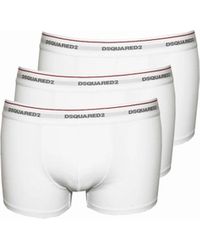 DSquared² - 3-Pack Jersey Cotton Stretch Low-Rise Boxer Trunks - Lyst