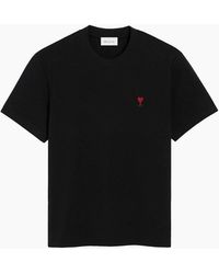 Ami Paris - Adc Cotton T Shirt - Lyst